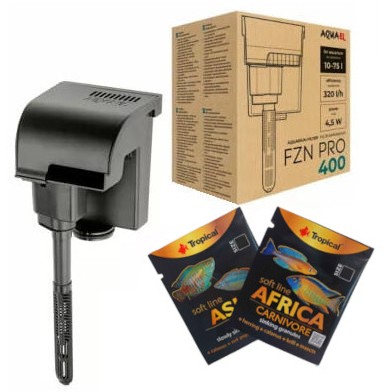 Aquael Fzn Pro 400 Filtr kaskadowy 320l/h do akwarium gratisy