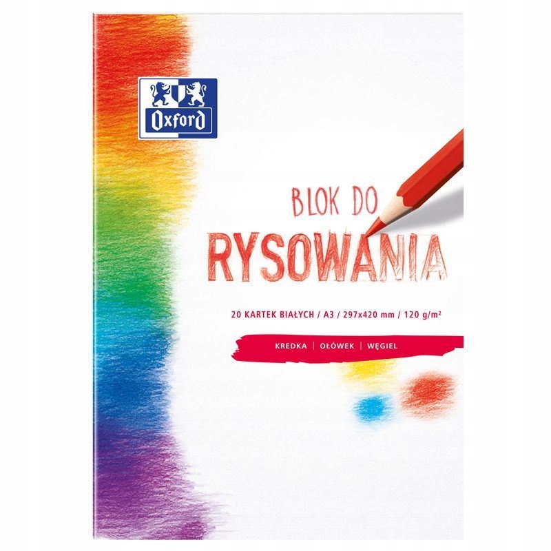 

Blok rysunkowy Oxford A3 biały 400093197