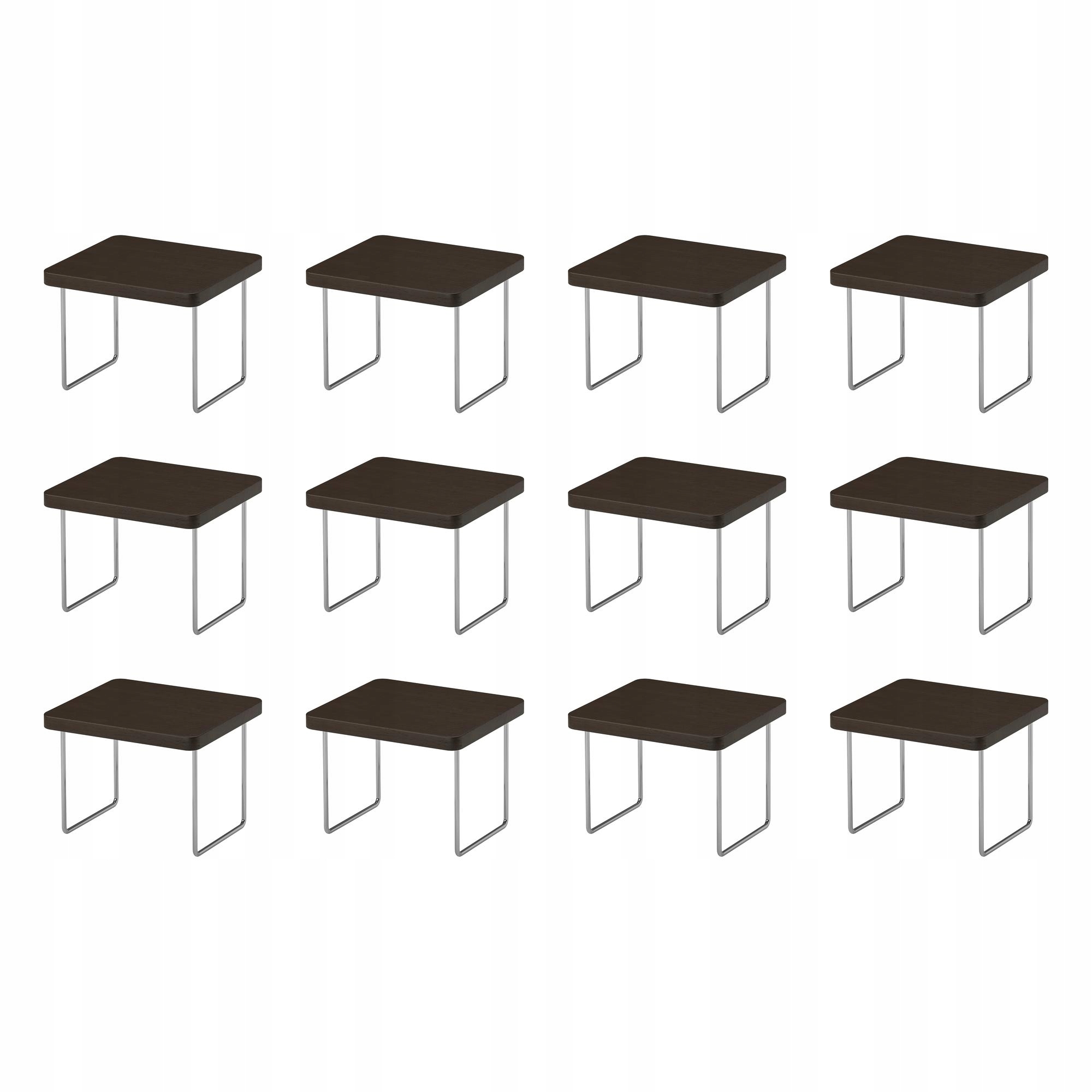 12 ks Podstavec na loketní opěrku Tmavě hnědý, nastavitelný