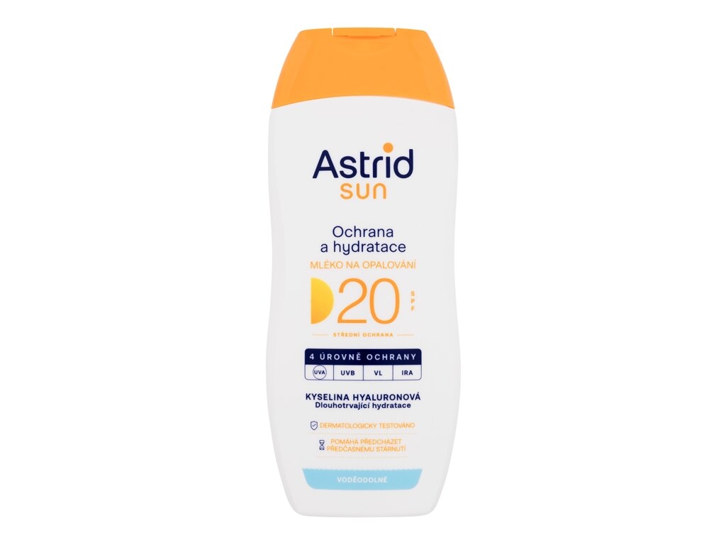 Astrid - nawilżający balsam do opalania SPF 20 - unisex, 200 ml