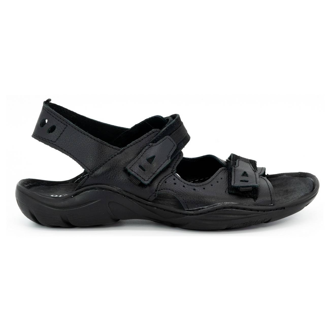 

Czarne Skóra naturalna Buty Męskie Olivier r.48