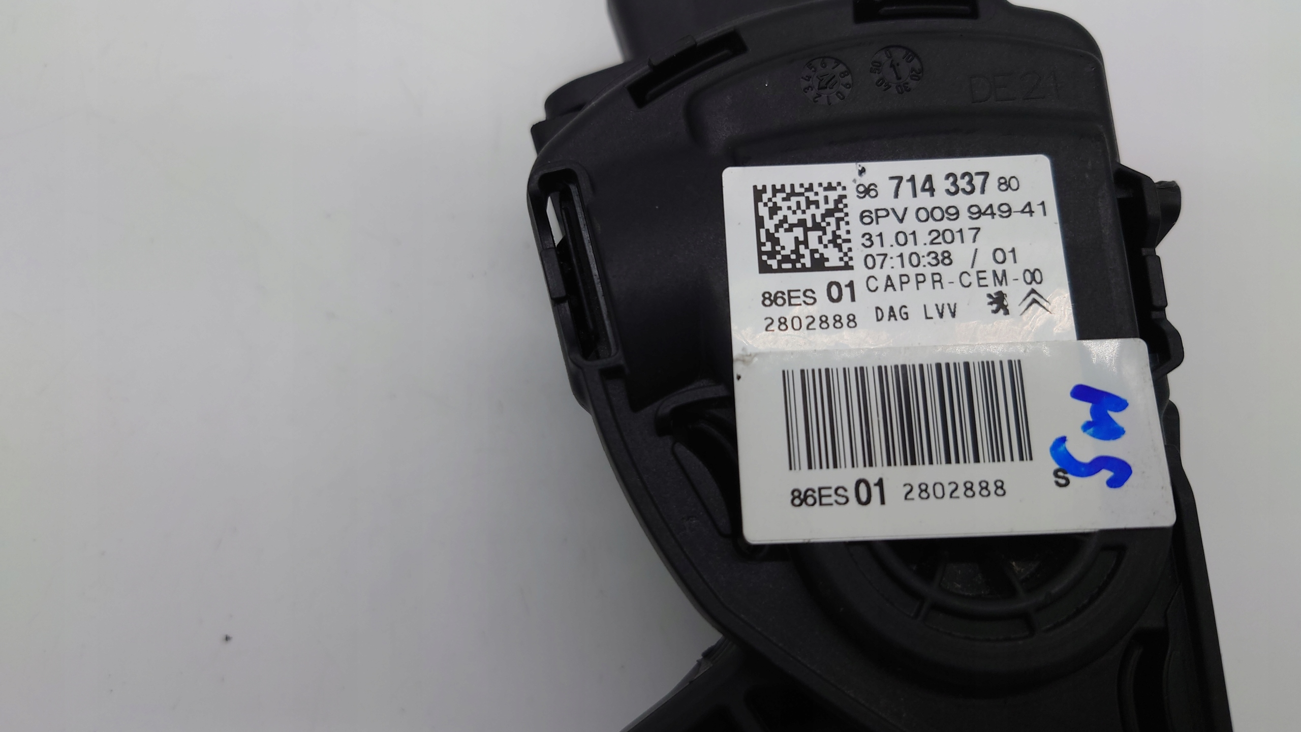 POTENCJOMETR PEDAŁ GAZU CITROEN C3 III 1.2 THP 9671433780 Producent części Groupe PSA