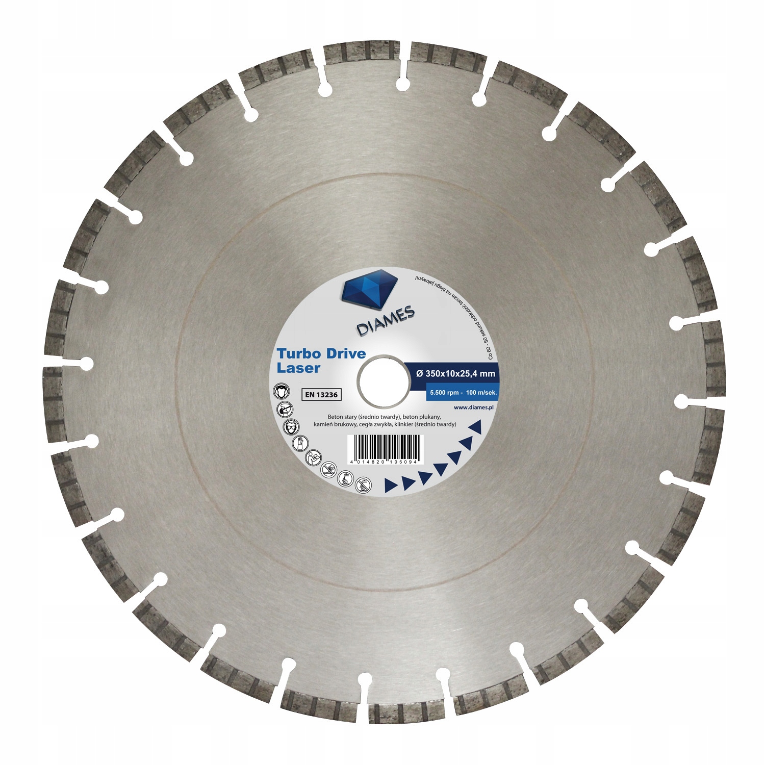 

Tarcza Diamentowa Diames Turbo Drive Laser Do Beto