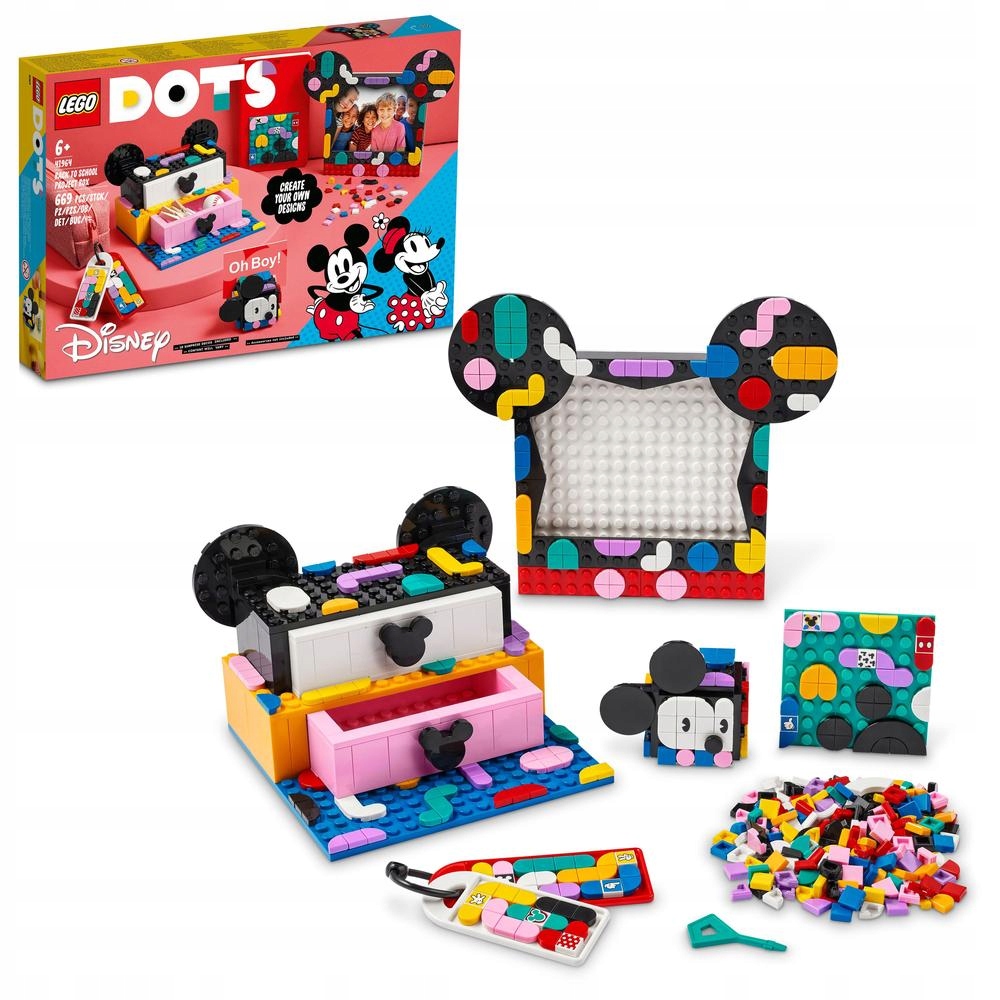 Lego Dots 41964 Školní boxík Myšák Mickey a Myška Minnie