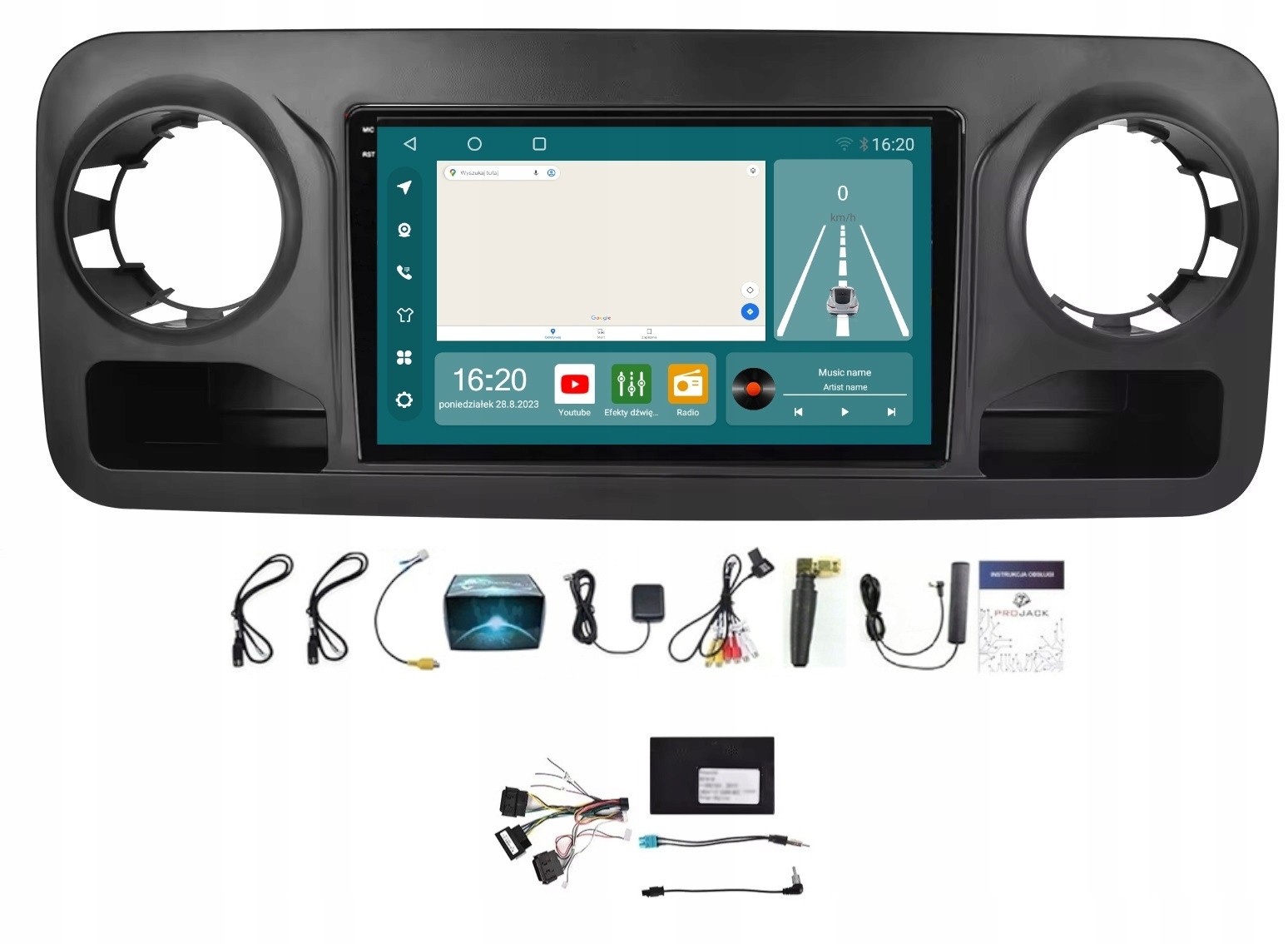 Rádio Gps Android Mercedes Sprinter 3 W907 W910 Carplay Wifi 8/256 Gb Sim