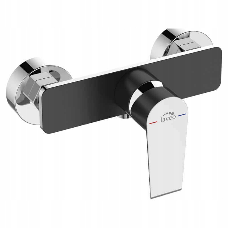 

Bateria Prysznicowa Natryskowa Czarna Chrom Largo