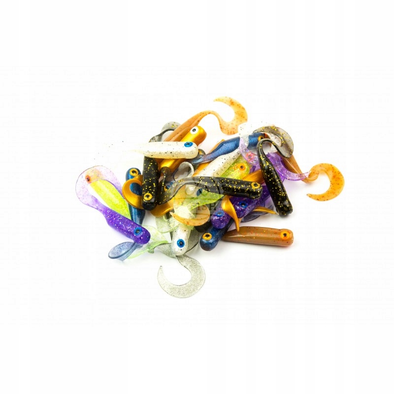 Gumy Great Fish GF1 twister (49mm) MIX1 24szt.
