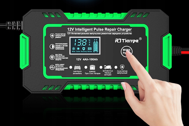 MOCNY PROSTOWNIK DO SAMOCHODU ŁADOWARKA AKUMULATORA 12V AKUMULATOROWY CR8 EAN (GTIN) 5904921481960