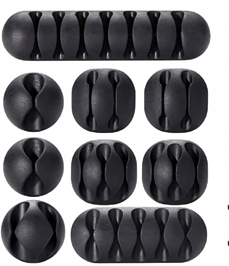 ZESTAW 10x ORGANIZER UCHWYT KLIPS DO KABLI Marka Inna