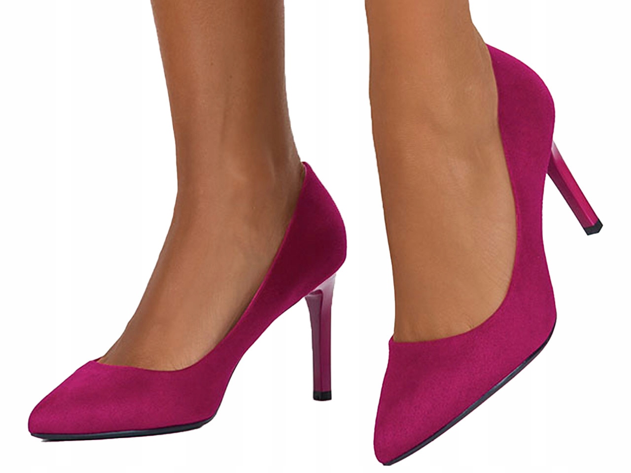 CZÓŁENKA SZPILKI WYGODNE SZPIC WKŁADKA SKÓRA r 37