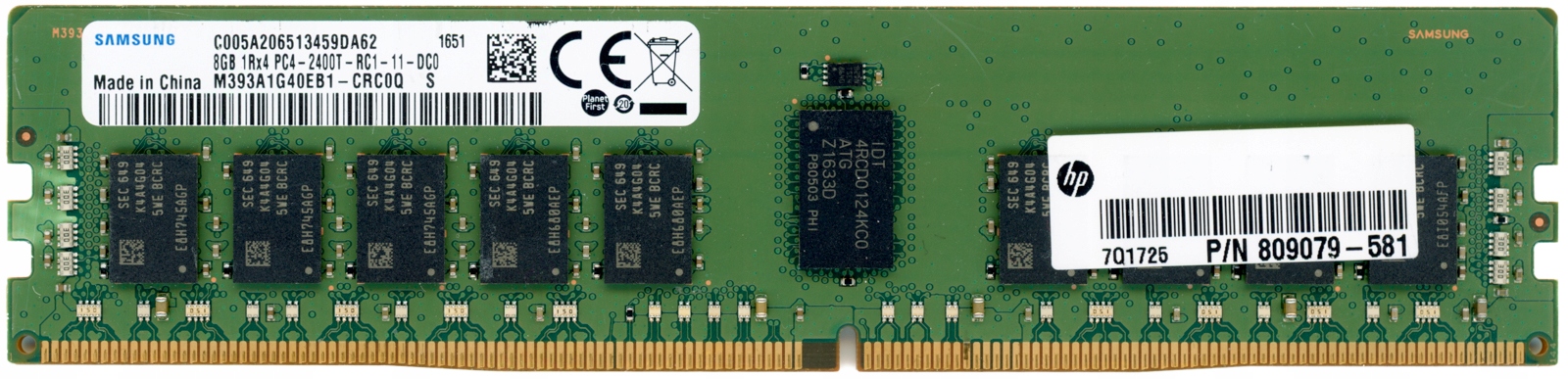 Samsung M393A1G40EB1-CRC0Q 8GB DDR4 2400MHz Ecc