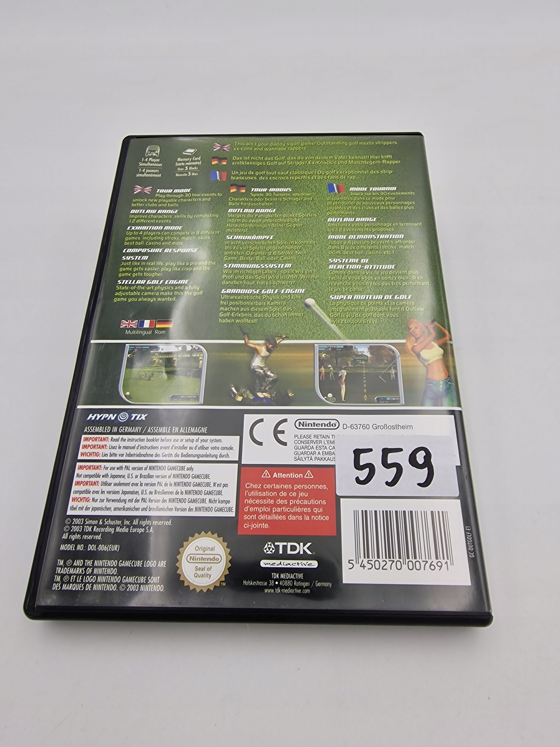 NINTENDO GAMECUBE OUTLAW GOLF Producent Nintendo