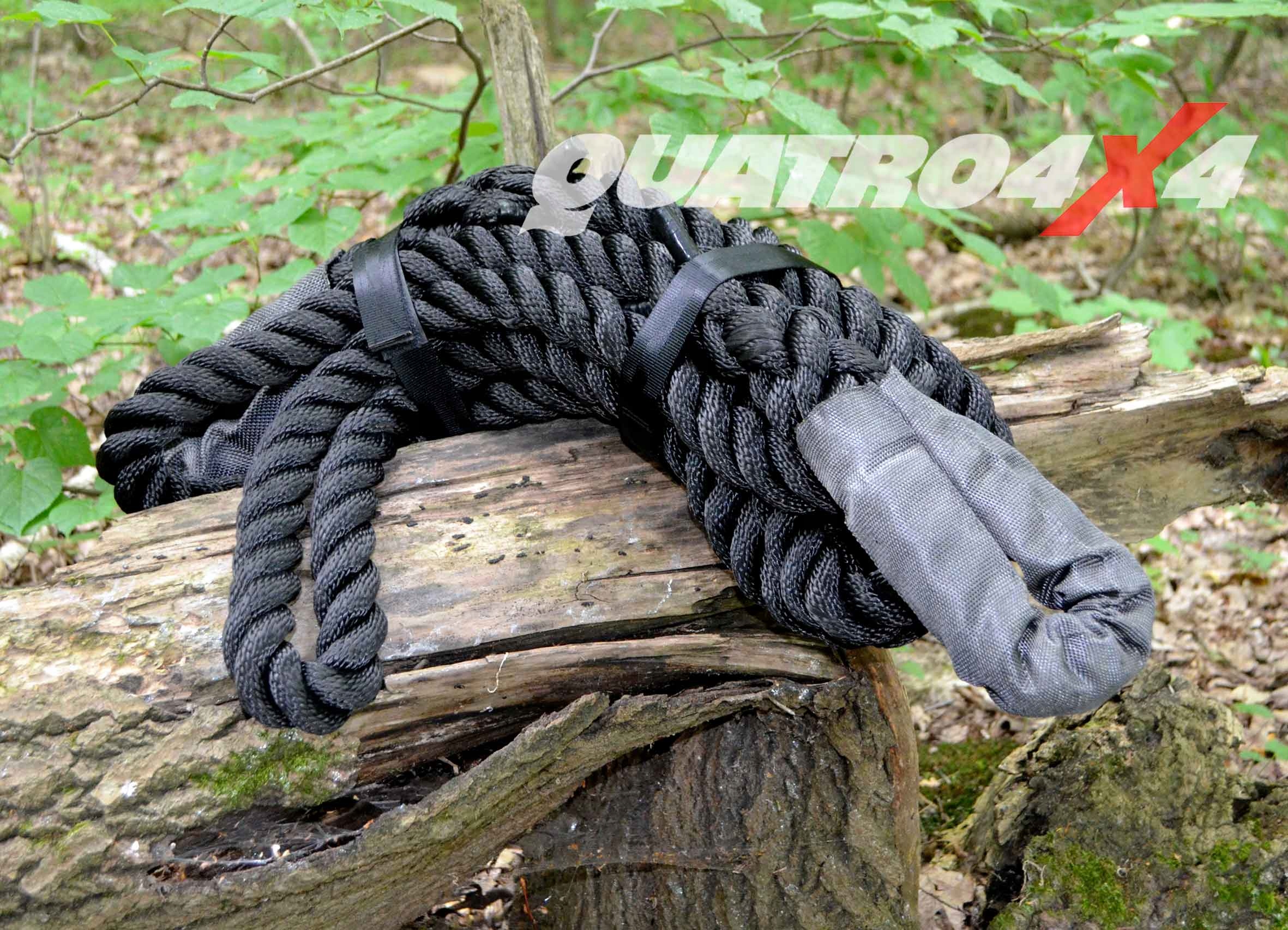 Kinetická Lina Čierna dĺžka 8 m priemer 32 mm 22 tony Snakeman 4WD