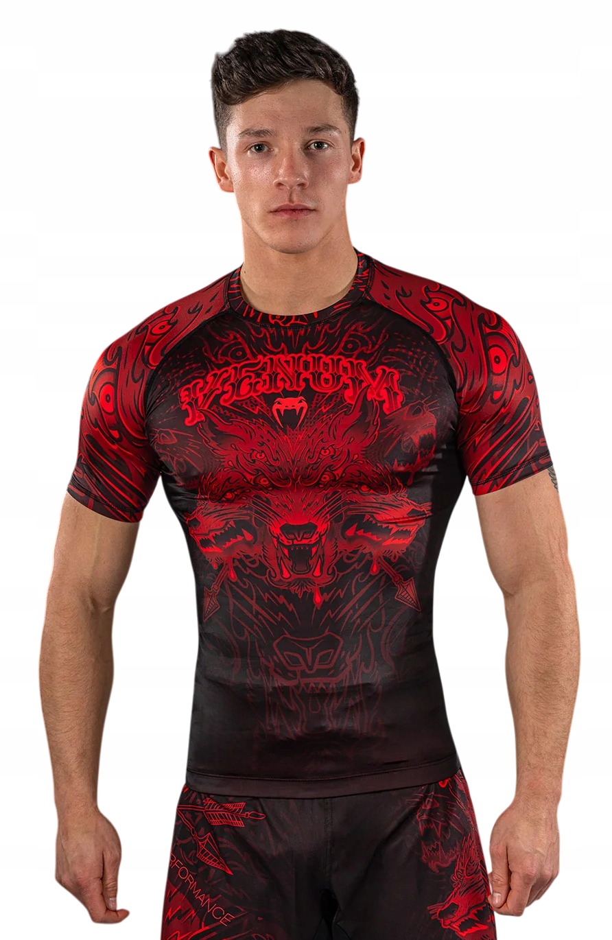 Venum Rashguard Krátký rukáv Short Sleeve Wolf Atak XL