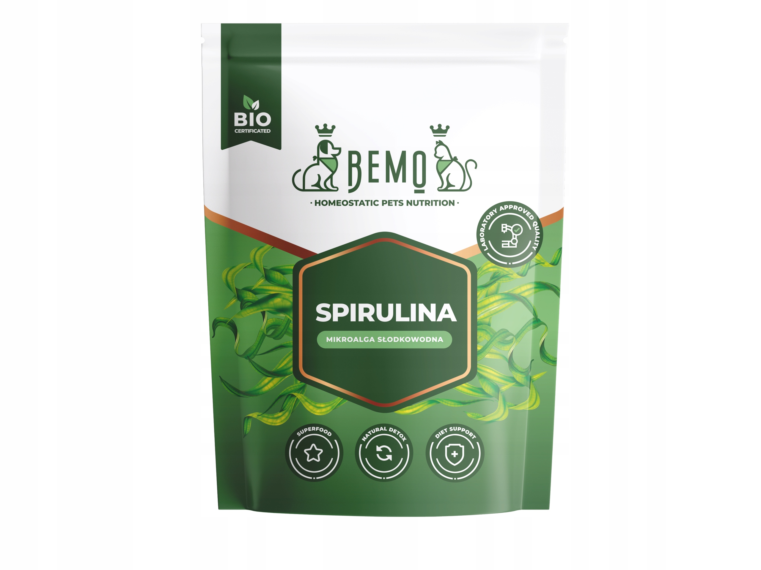 Levně Spirulina pro psa a kočku Bemo 600 g přírodní doplněk pro zdraví, imunitu