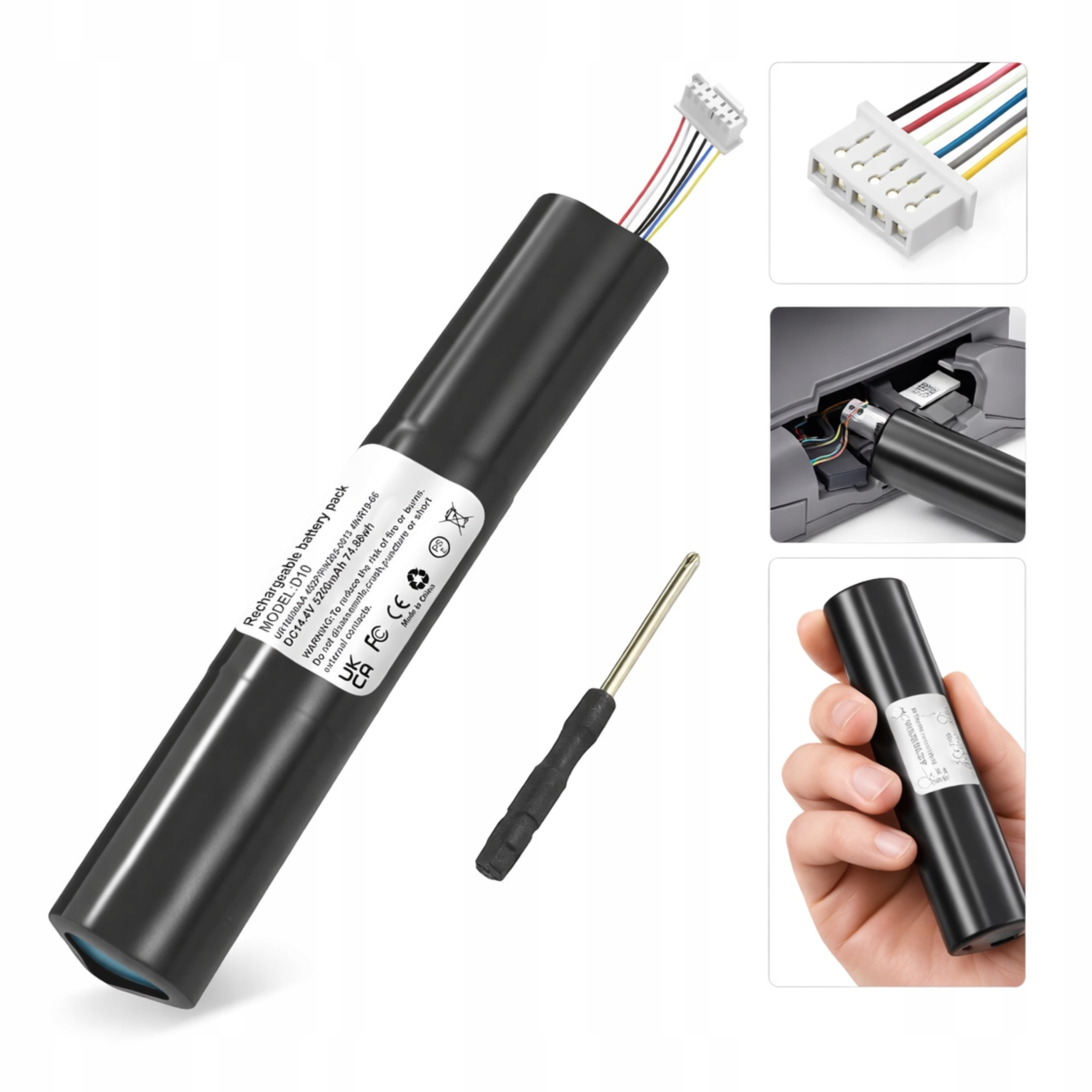 Akumulátor baterie pro robota Neato D10 D9 D8 14,4V 5200 mAh Li-Ion