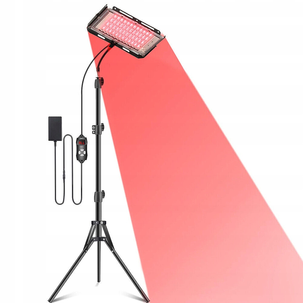 Lampa Na Podczerwień Led 96LED Statyw Składany Regulowana Wysokość Terapia
