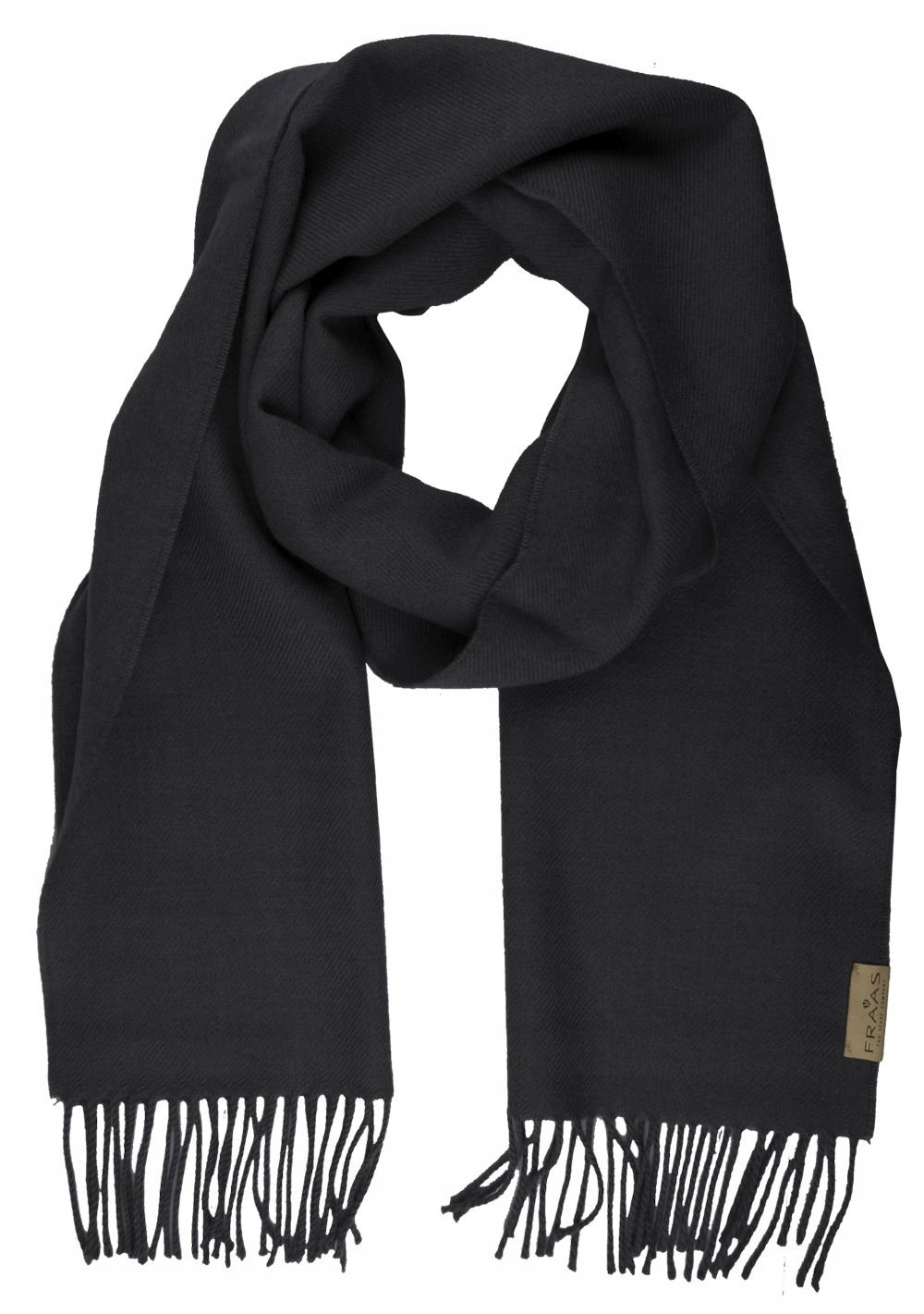 Vlněná pánská šála V. Fraas černá
