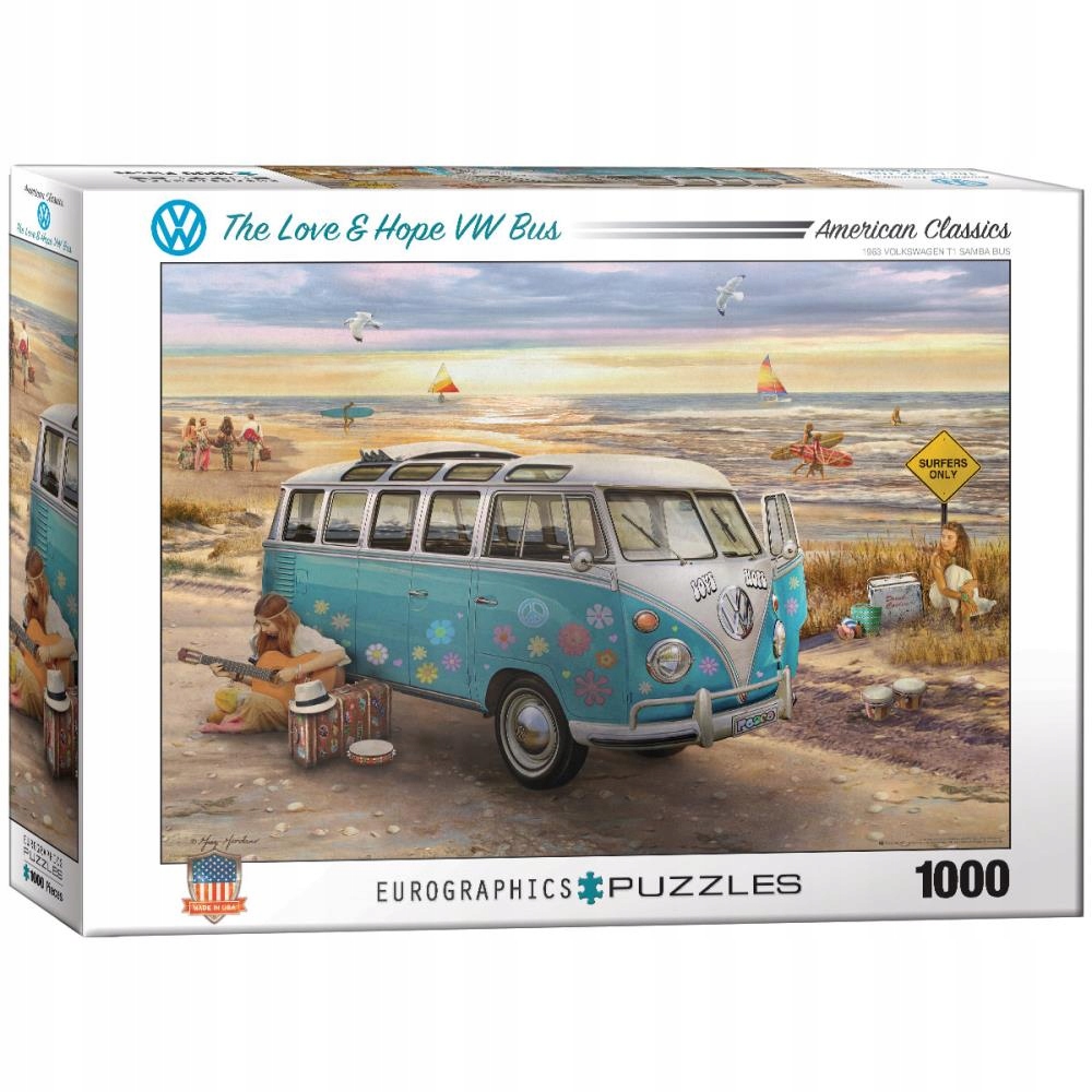 

Puzzle 1000 The Love & Hope Vw Bus 6000-531..