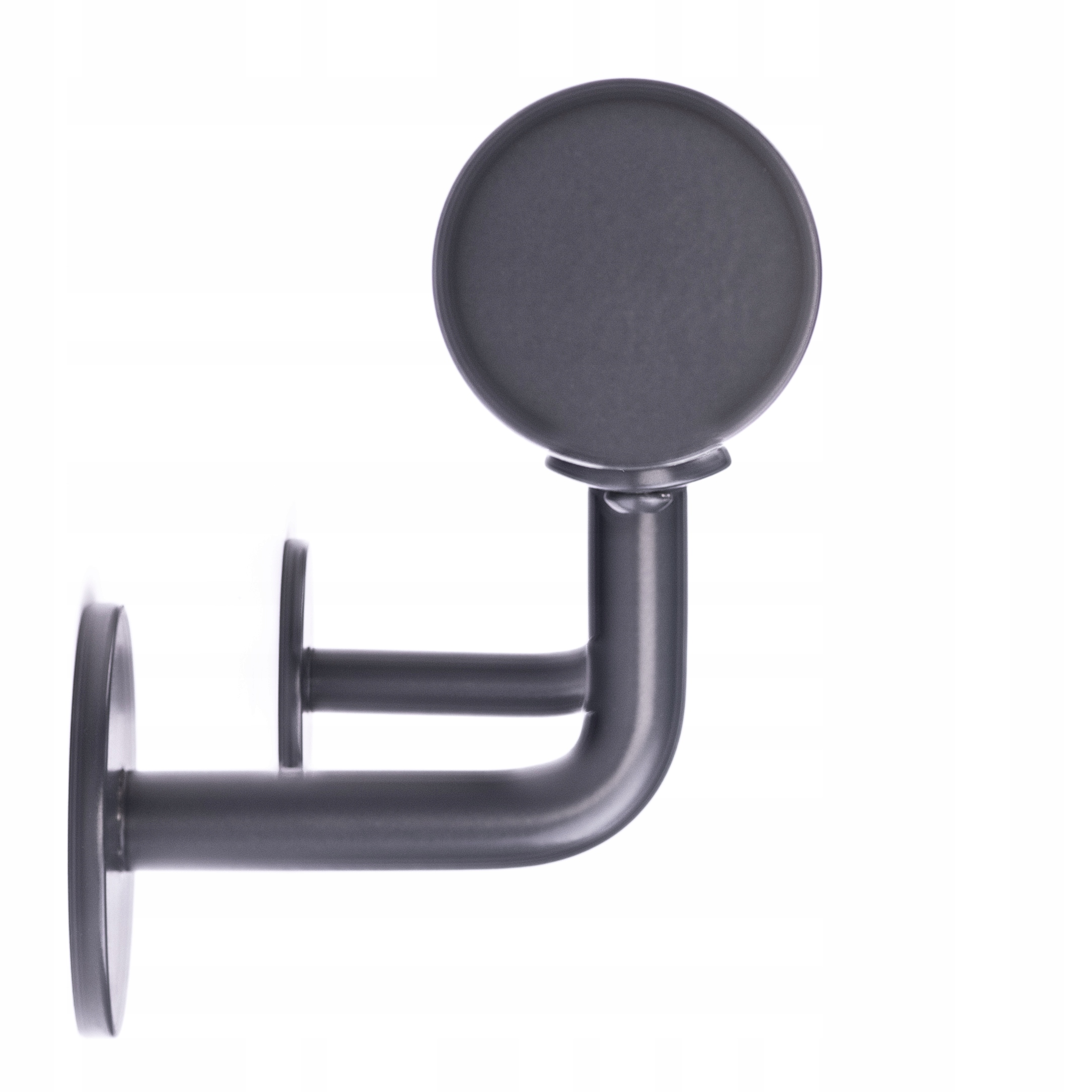 Nástenné zábradlie 250 cm Schodová 4 podpery Loft Antracit Nerezová fi 42 M8