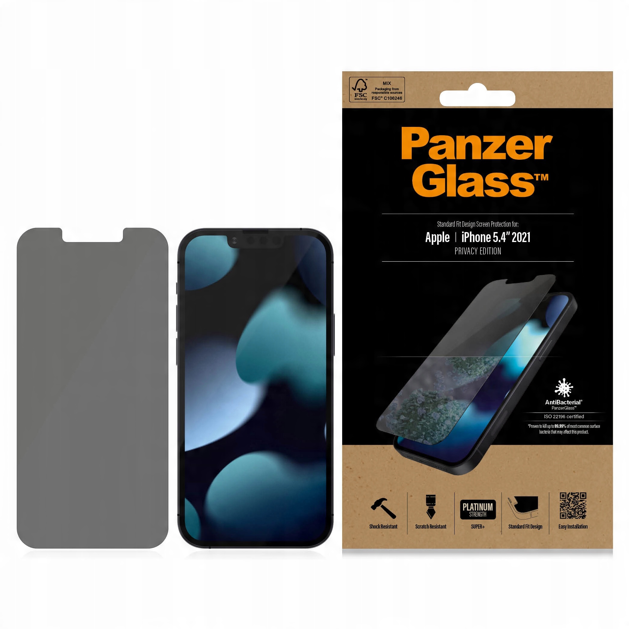 

Szkło prywatyzujące do iPhone 13 Mini, PanzerGlass