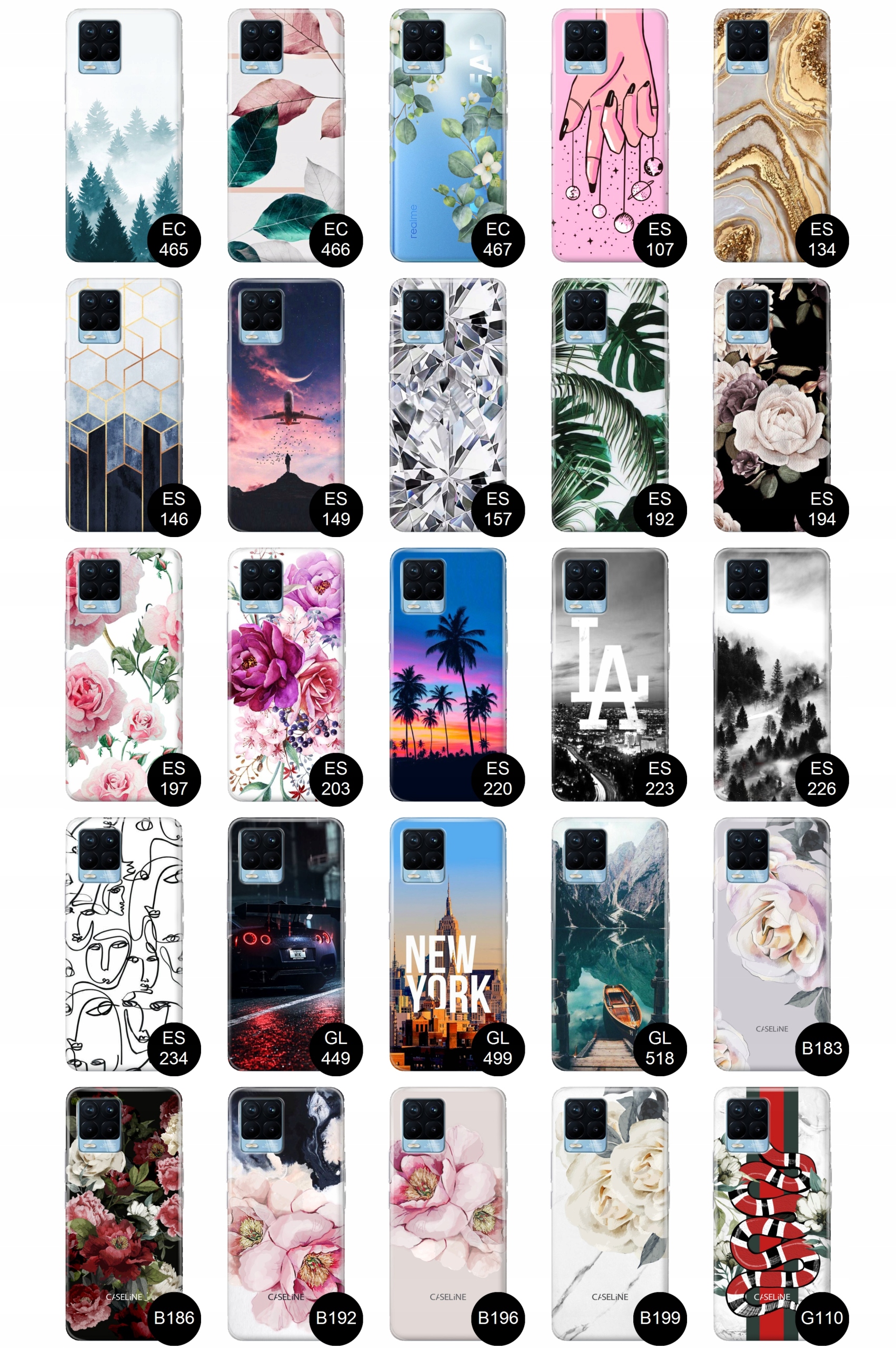 Etui do Realme 8 / 8 Pro case wzory guma