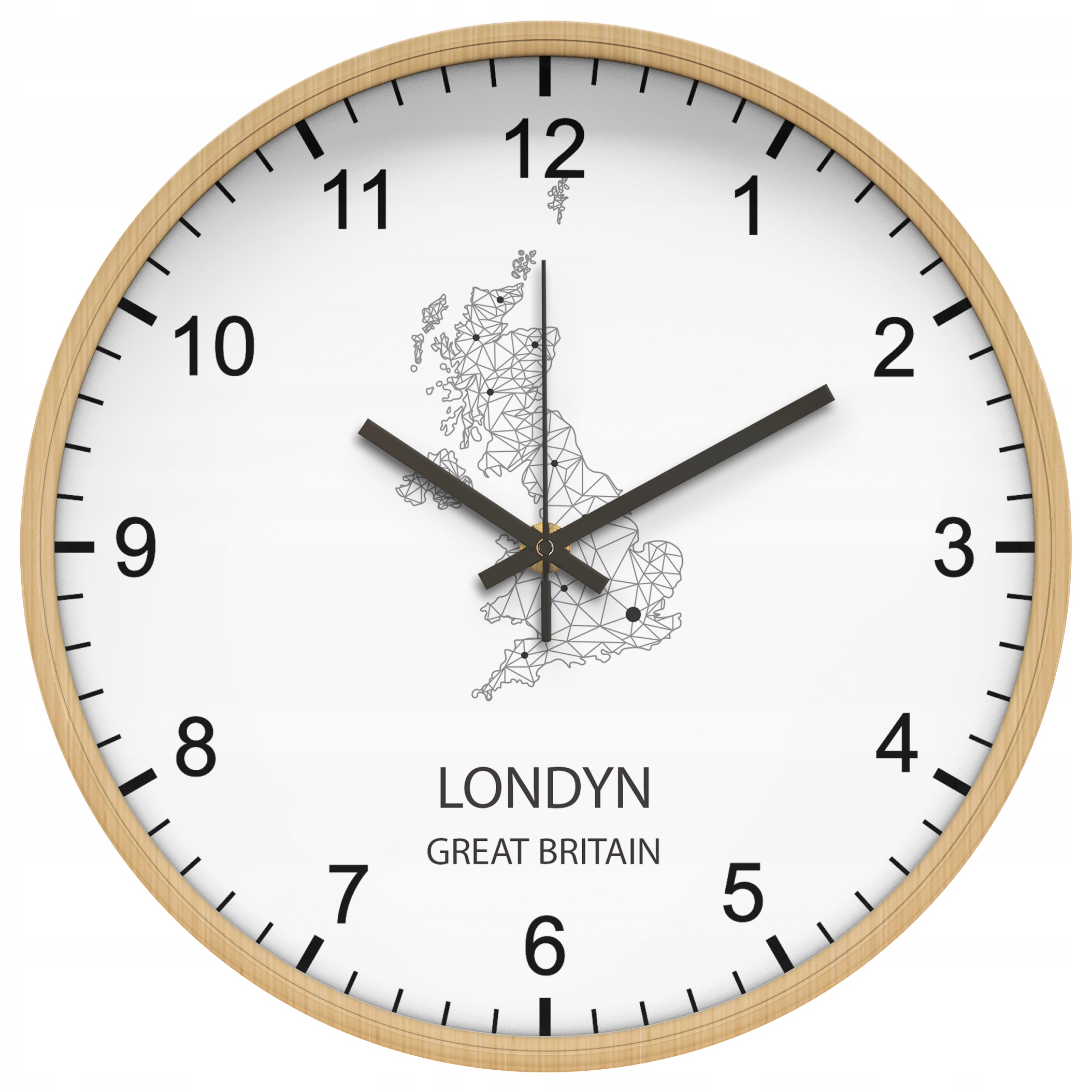 Zegar ścienny LONDYN finansowy, giełda, kantor