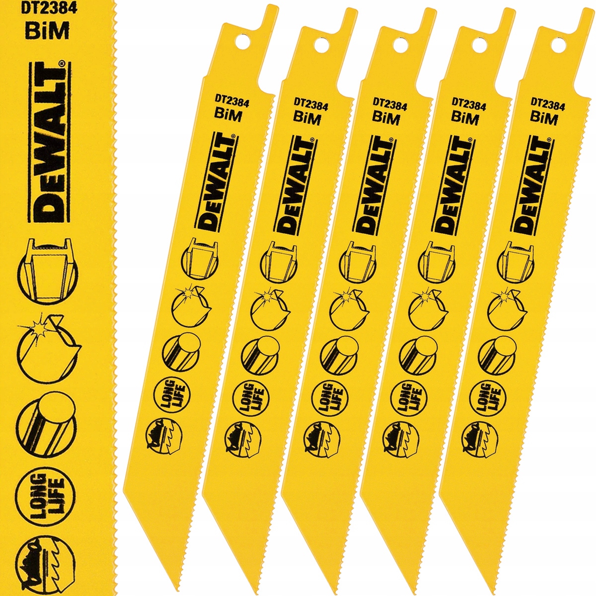 

Dewalt Brzeszczoty piły szablastej 18tpi 152mm 5x