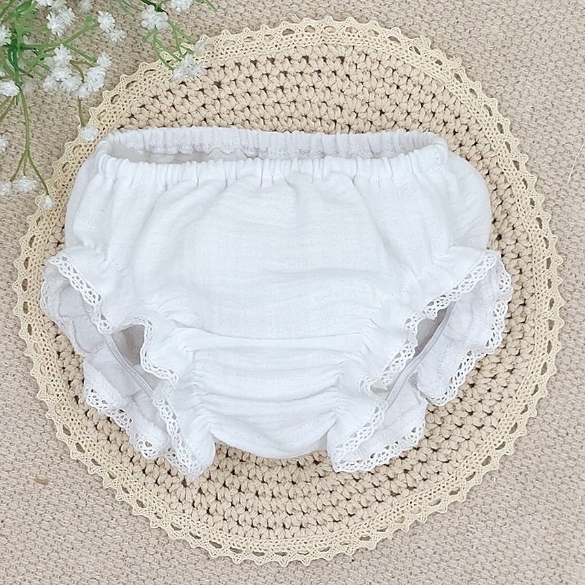 majtki niemowlęce bloomersy roz 74 muślin białe Marka Inna marka