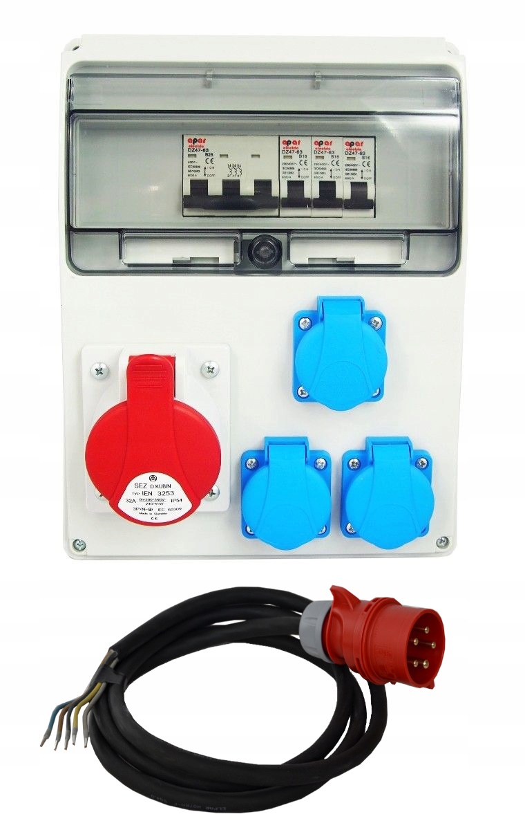 Elektrický stavebný rozvádzač C532W kábel