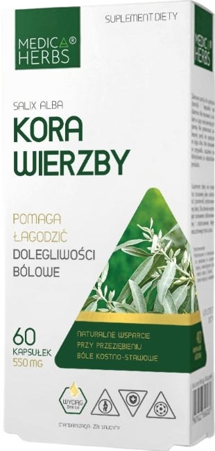 

Medica Herbs Kora Wierzby Białej 550mg 60 caps.