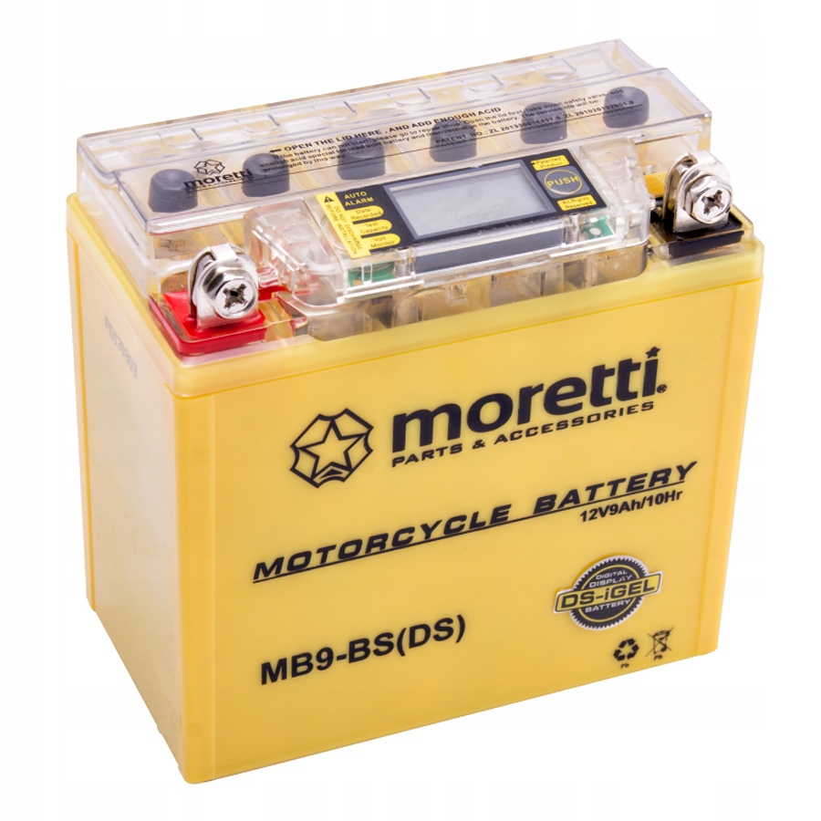 

Moretti Akumulator Agm I-Gel MB9-BS 12V wskaźnik