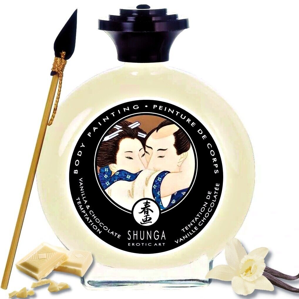 Waniliowa Biała Czekolada Do Malowania Ciała Jadalna 100ml Z Pędzelkiem