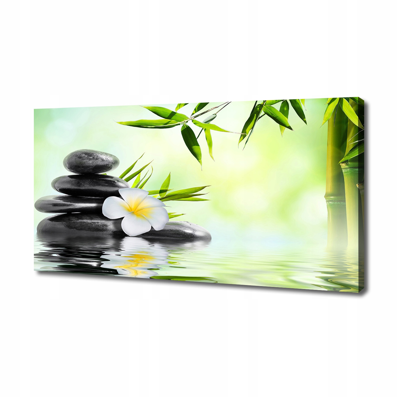 

Foto obraz na płótnie Orchidea i bambus 140x70 cm