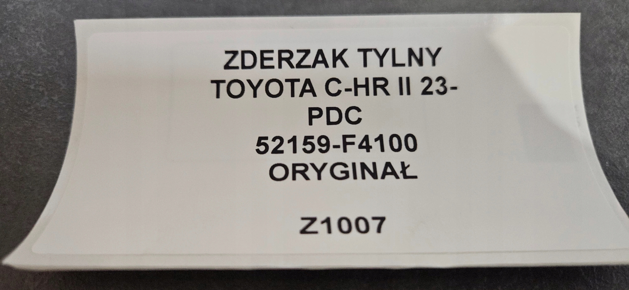 Paraurti posteriore TOYOTA C-HR II 23- PDC Originale