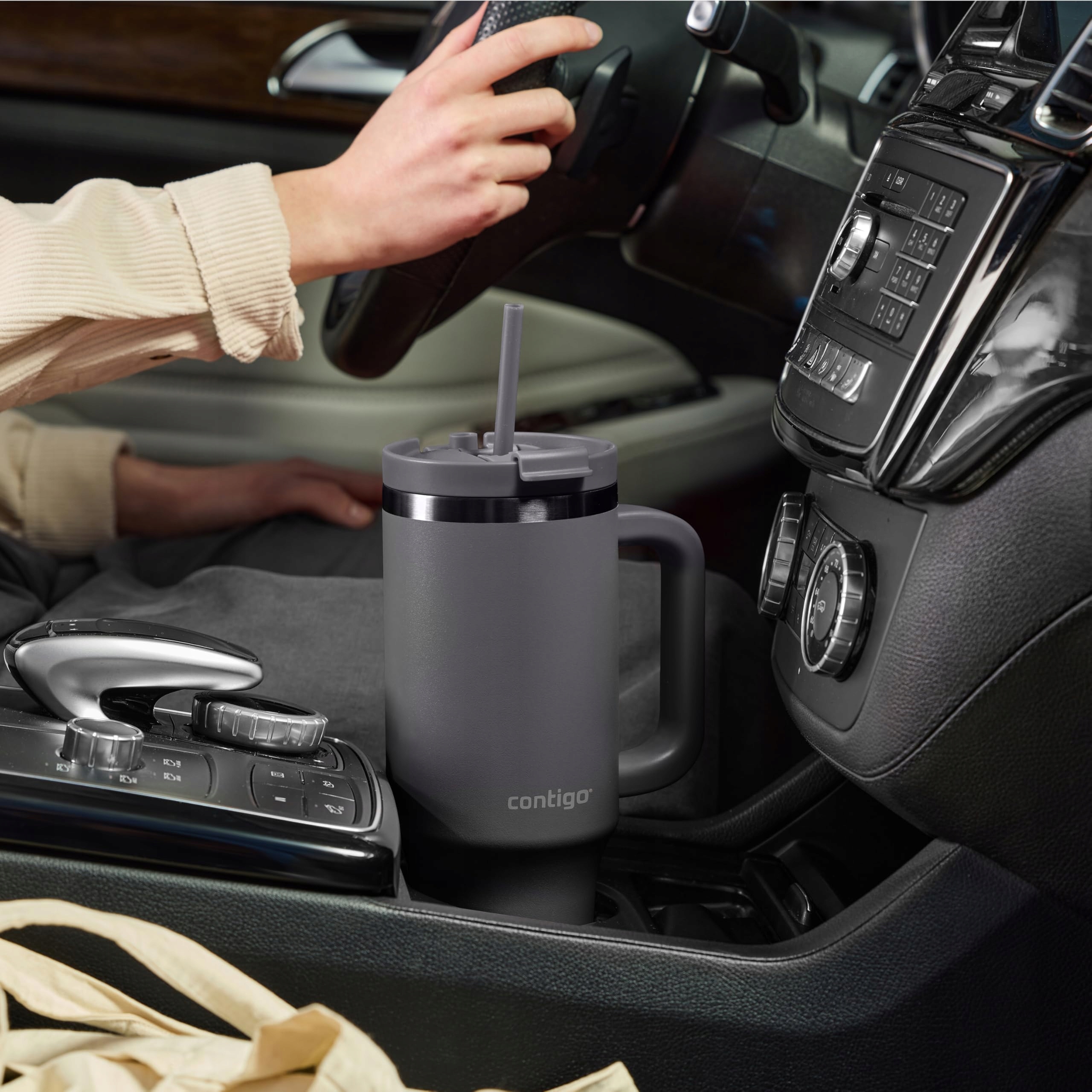CONTIGO Butelka Termiczna Stalowa 1200 ml Z Uchem I Słomką BPA Free — miniatura 7
