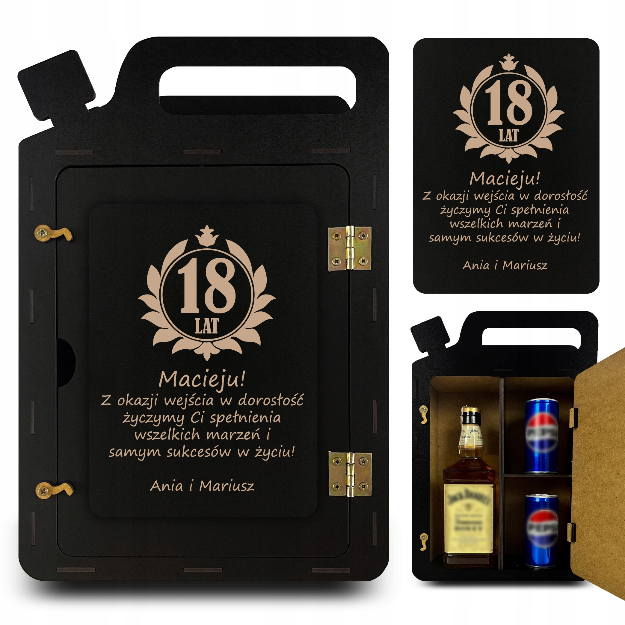 Kanister Barek 18 Lat Z Imionami Życzeniami Na Osiemnaste Urodziny