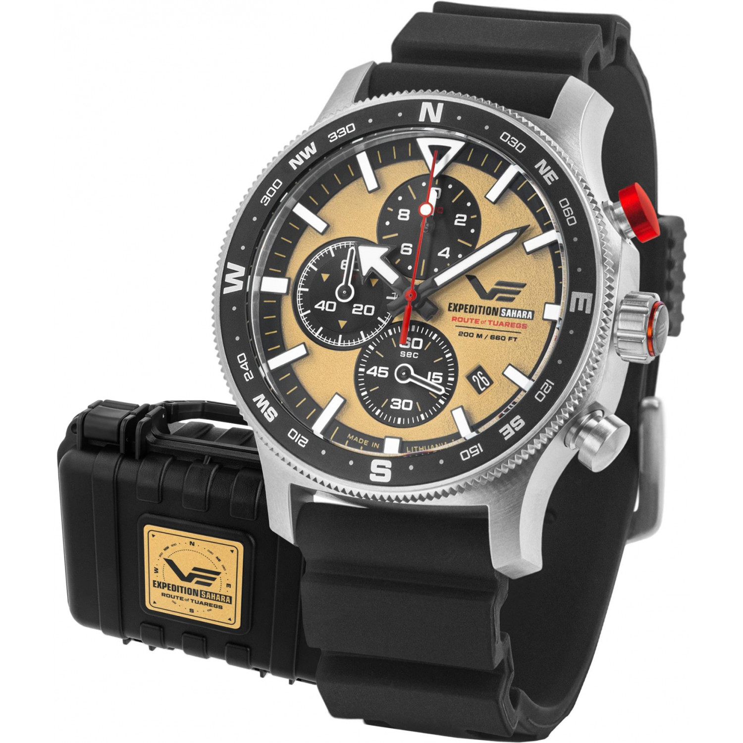 Pánské Hodinky Vostok Europe 6S10-598A753 černý pásek