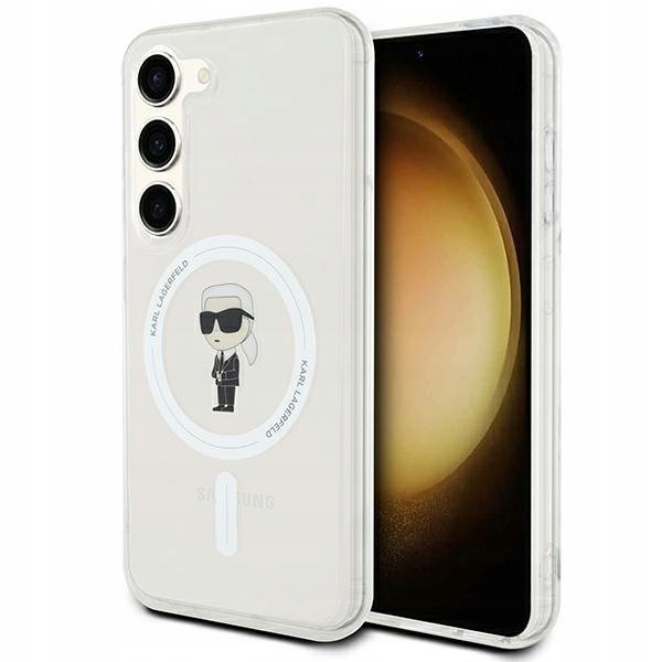 Karl Lagerfeld KLHMS23SHFCKNOT S23 S911 transparent hardcase IML Ikonik Mag