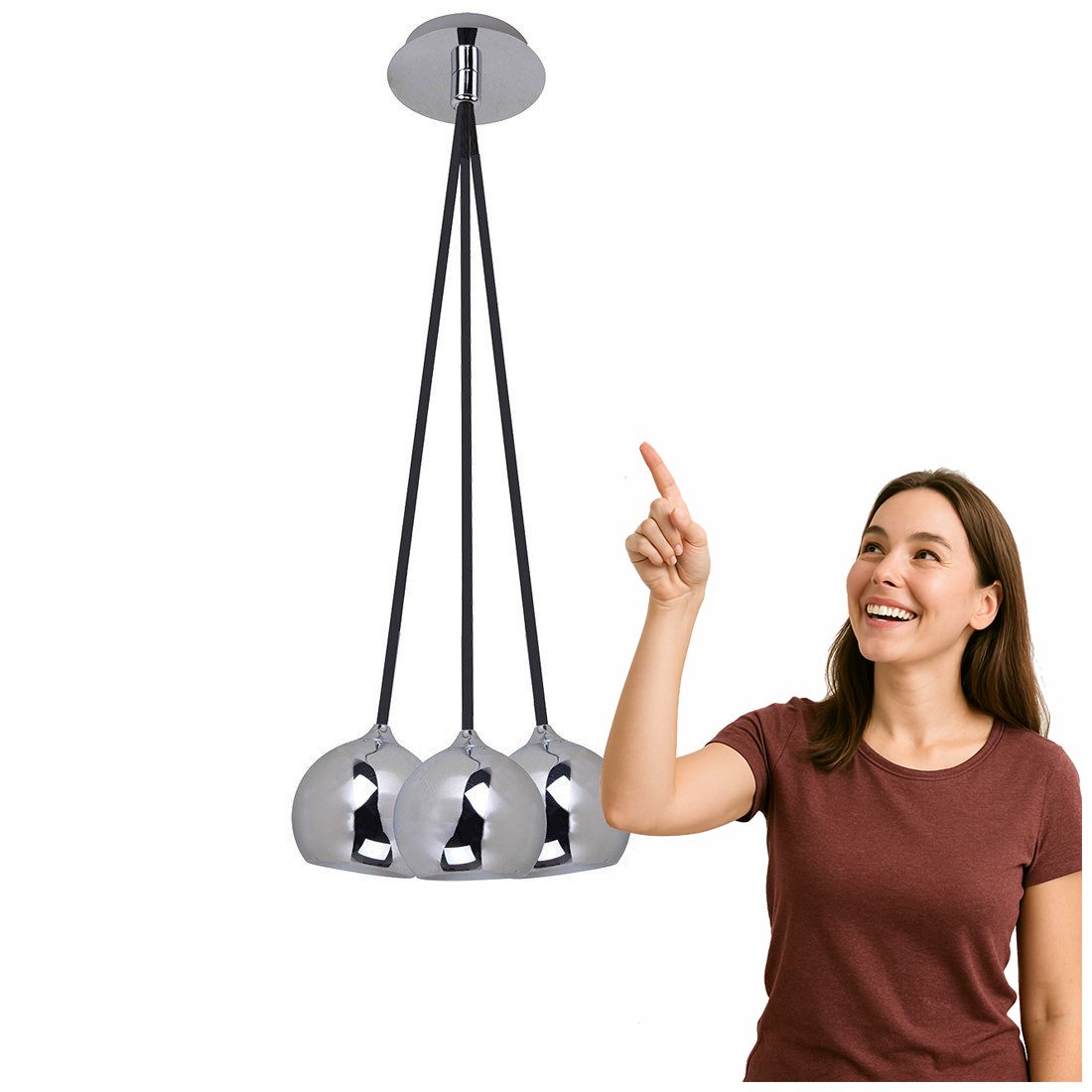 Závěsná lampa James Ch FH5953-BCB-120 Italux