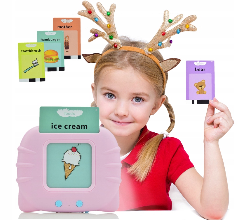 ZABAWKA DO WCZESNEJ NAUKI ANGIELSKIEGO 224 KARTY Płeć chłopcy dziewczynki