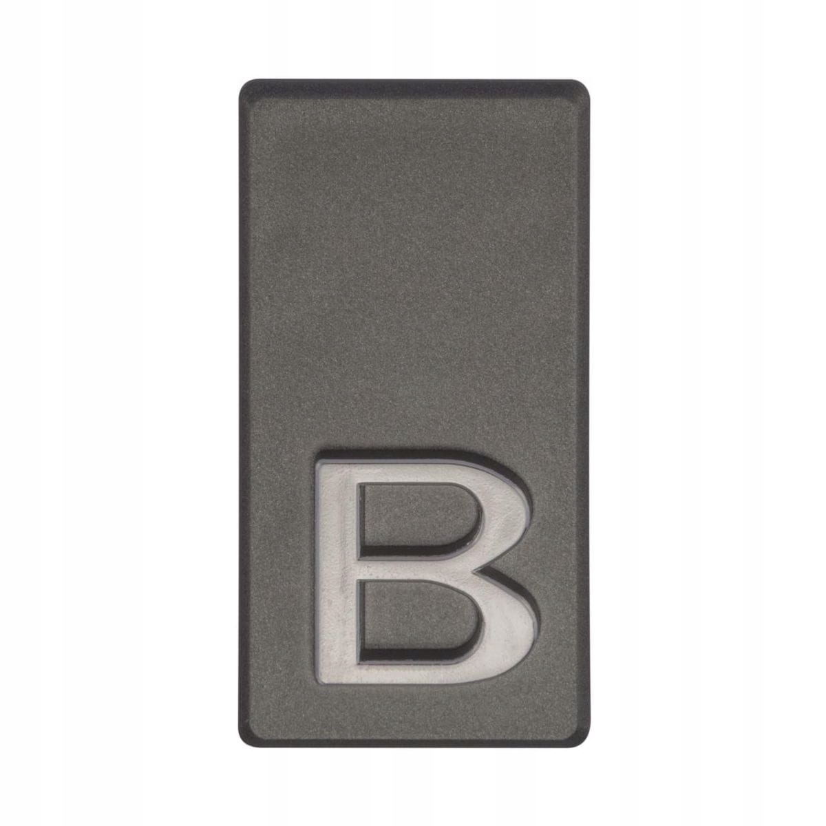 Litera B wys. 5 cm PVC grafitowa