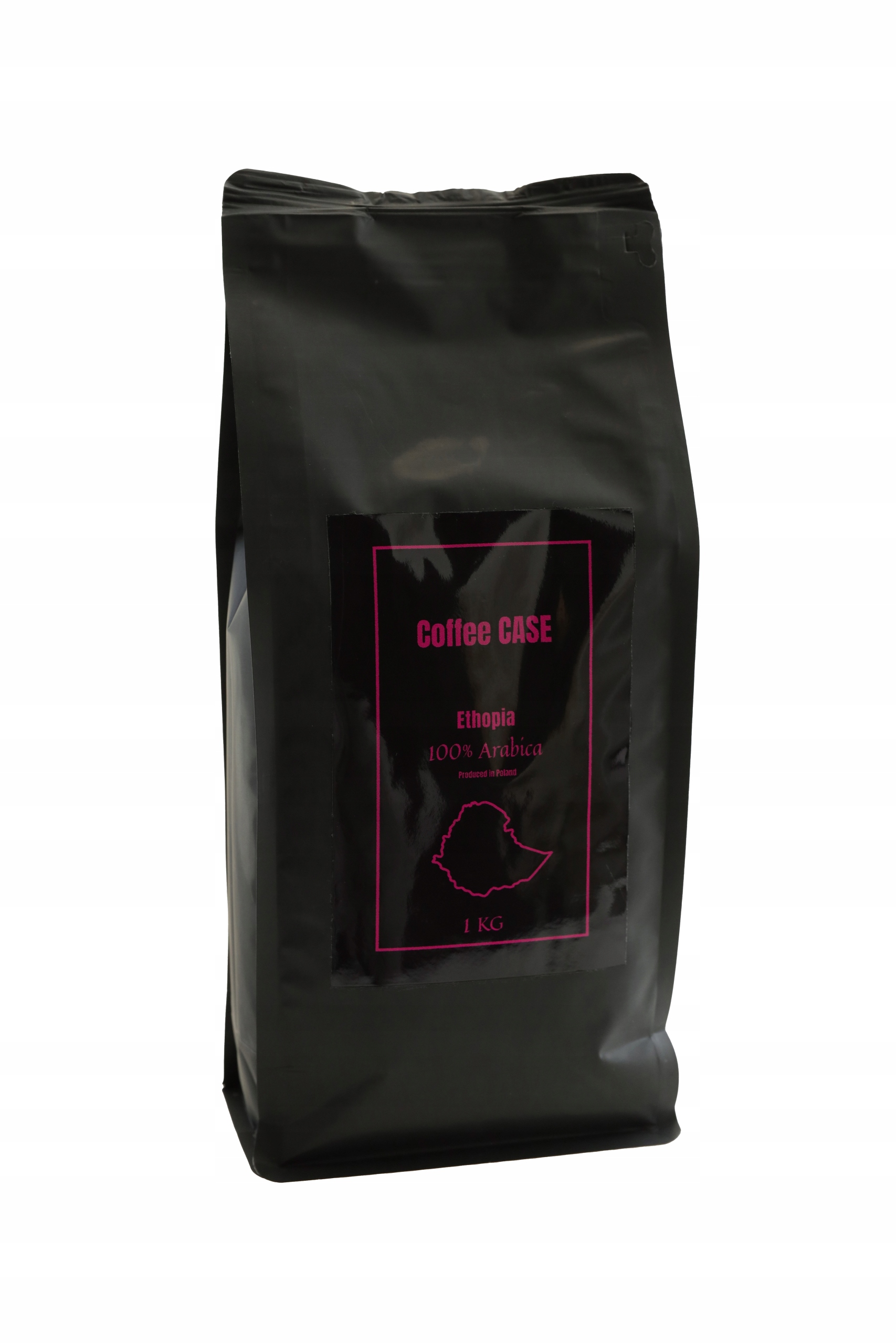 Levně Káva zrnková CoffeeCASE Ethopia 100% Arabica 1000 g