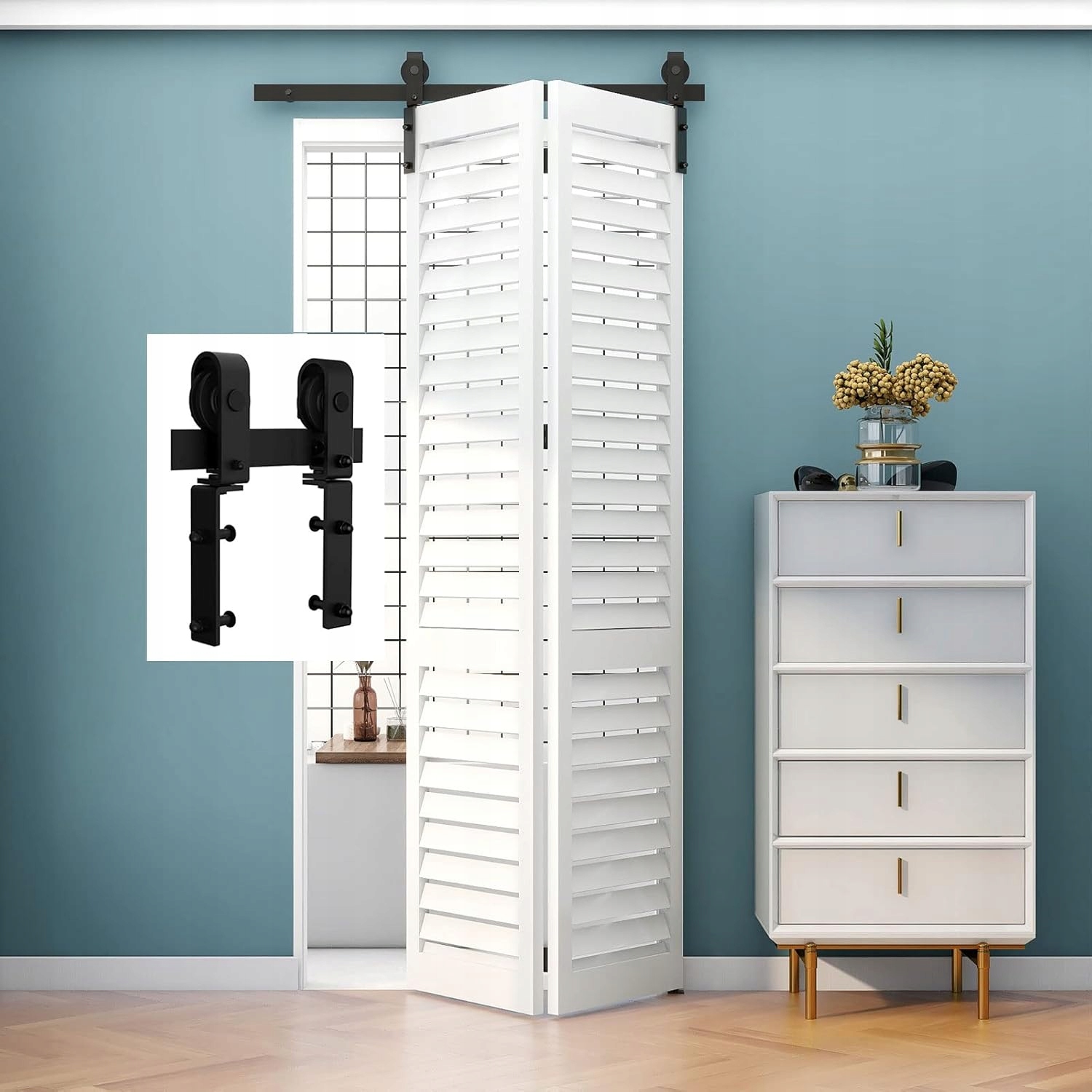 Systém pre 2 posuvné dvere Tsmst F33SFS 100 cm montážna sada dverí