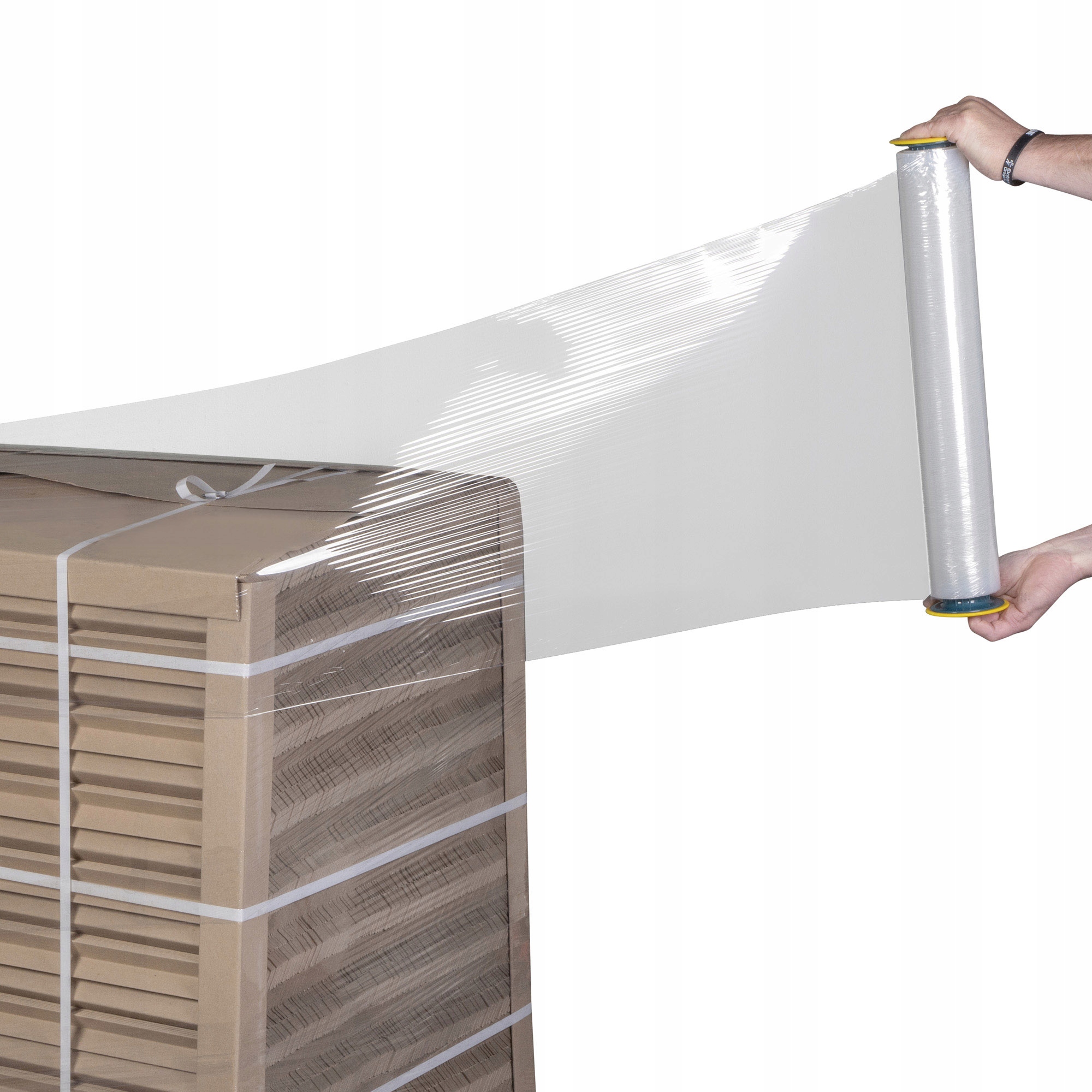 6x FOLIA STRETCH BEZBARWNA STRECH TRANSPARENT 17mic STRECZ DO OWIJANIA 275m Kolor przezroczysta