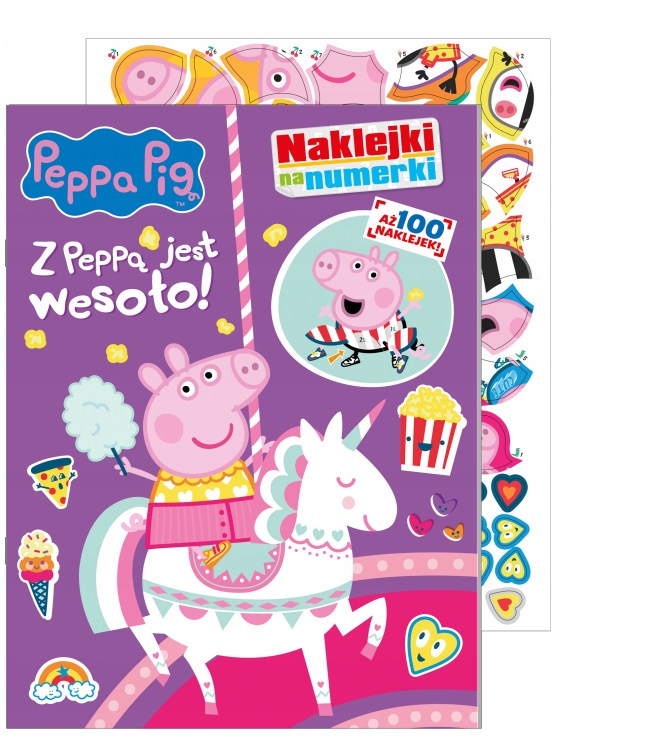 

Świnka Peppa Naklejki na numerki jest wesoło! Kd