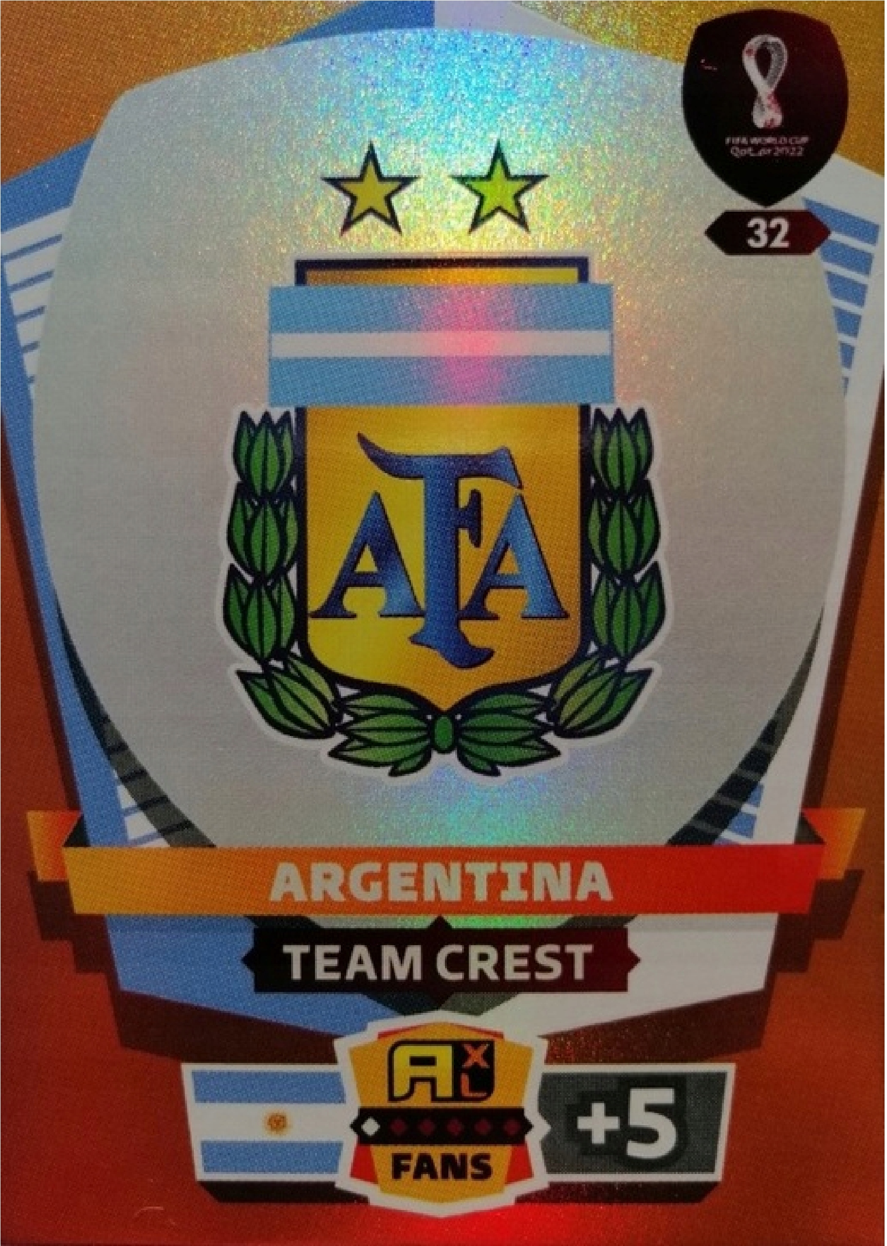 WORLD CUP QATAR 2022 TEAM CREST LOGO 32 ARGENTYNA
