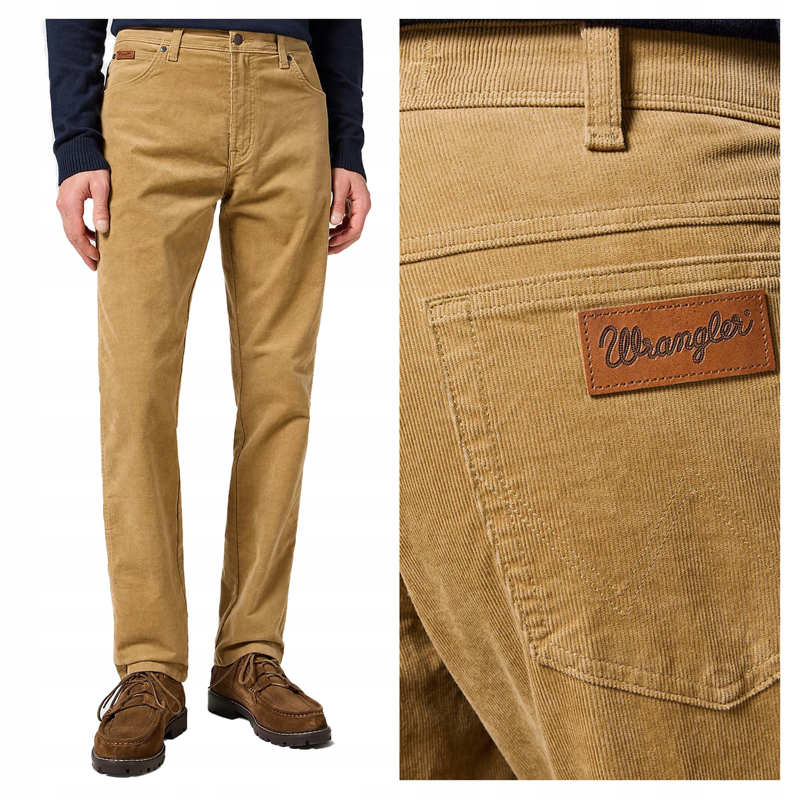 Wrangler Texas Slim W34 L32 Pánské látkové kalhoty