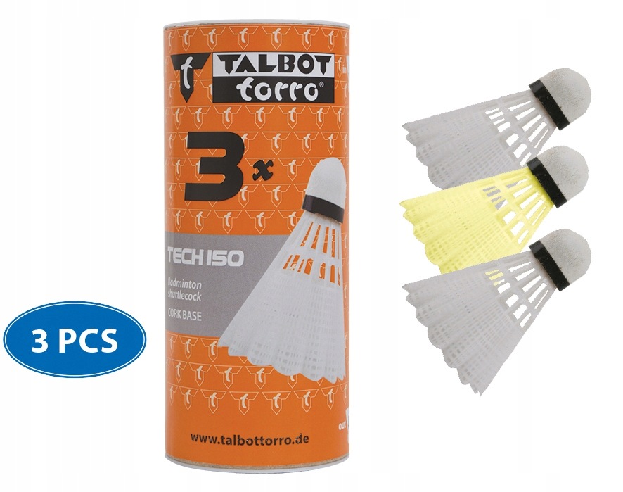 Lotki do Badmintona Talbot-torro Tech 150 3 szt