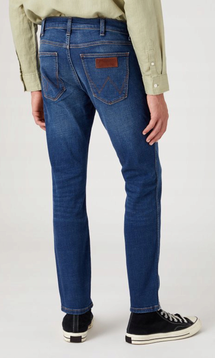 Wrangler Larston Slim Tapered For Real Zúžené Tmavé Džíny W33 L36